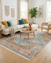 Caribbean Breeze Collection Area Rug -  Vieques Rectangle Light Blue  lifestyle 36