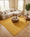 Marrakech Lattice Collection Area Rug - Medina (Yellow) Square Yellow  lifestyle 54