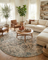 Gobi Sands Collection Area Rug -  Turpan Round Multi  lifestyle 83