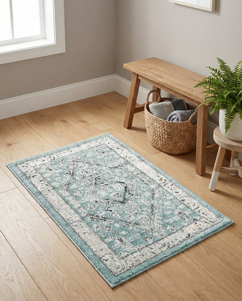 Adriana Terrace Collection Area Rug - Capri (Aqua) Rectangle Aqua  lifestyle 23
