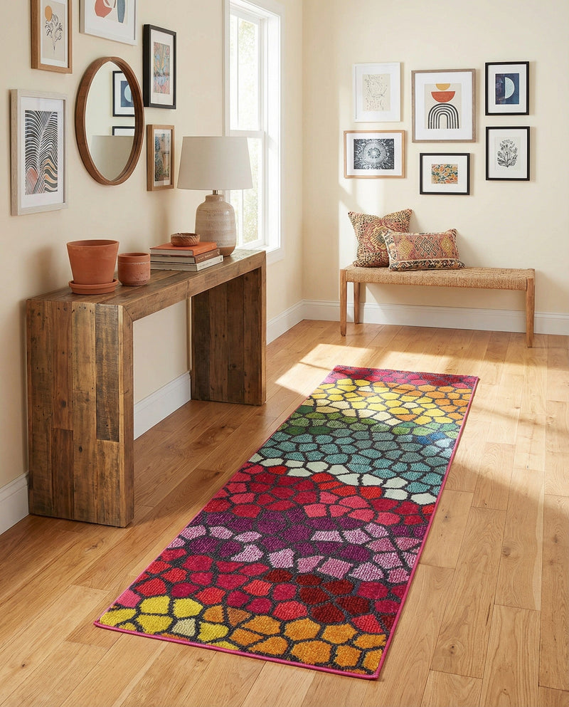 Marrakesh Elegance Collection Area Rug -  Melilla Runner Multi  lifestyle 62