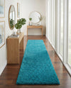 Plush Oasis Collection Area Rug - Serenity (Turquoise) Runner Turquoise  lifestyle 54