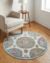 Arcadia Rugs Collection Area Rug -  Atlantis (Cream) Round Cream  lifestyle 61