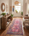 Maranta Collection Area Rug - Paramaribo Runner Pink  lifestyle 45
