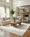 Savannah Elegance Collection Area Rug - Augusta (Ivory) Square Ivory  lifestyle 52