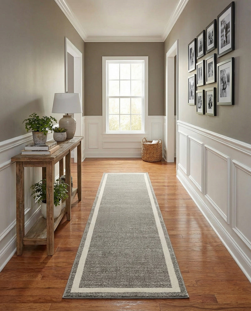Studio Haven Collection Area Rug -  Alcove (Gray) Runner Gray  lifestyle 35