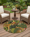 Seaside Blooms Collection Area Rug -  Sorrento Round Green  lifestyle 61