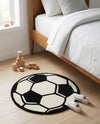 Whimsy Wonders Wool Collection Area Rug -  Volcano Round Black and White  lifestyle 15