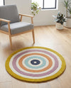 Shepherd's Glen Wool Collection Area Rug - Eldon Round Multi  lifestyle 11