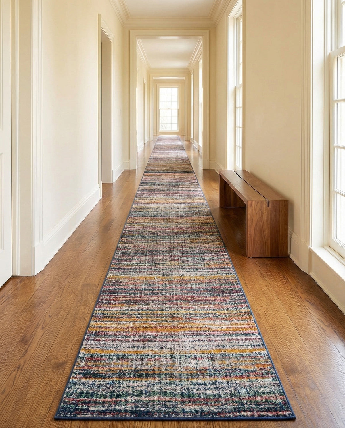 Jewel Oasis Collection Area Rug - Sapphire (Multi) Runner Multi  lifestyle 70