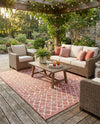 Savannah Pergola Collection Area Rug -  Pergola (Rust Red) Rectangle Rust Red  lifestyle 12