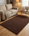 Plush Oasis Collection Area Rug - Serenity (Chocolate Brown) Rectangle Chocolate Brown  lifestyle 11