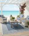 Seaside Haven Rugs Collection Area Rug -  Marina Rectangle Navy Blue  lifestyle 14