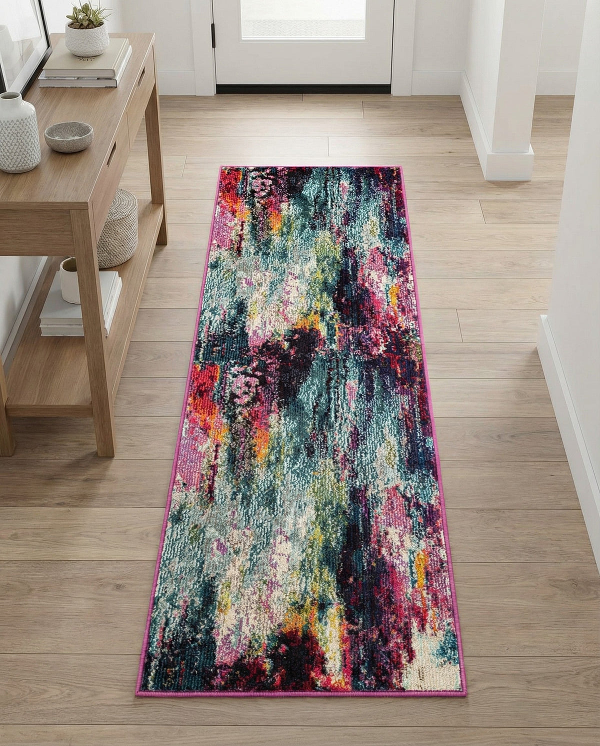 Chromatic Oasis Collection Area Rug -  Oasis Runner Multi  lifestyle 119