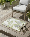 Seaside Blooms Collection Area Rug -  Serene Rectangle Green  lifestyle 15