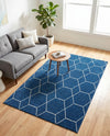 Trellis Mosaic Collection Area Rug - Arborville (Navy Blue) Rectangle Navy Blue  lifestyle 23