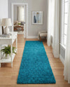 Plush Oasis Collection Area Rug - Serenity (Turquoise) Runner Turquoise  lifestyle 55