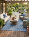 Savannah Pergola Collection Area Rug -  Pergola (Blue) Rectangle Blue  lifestyle 13