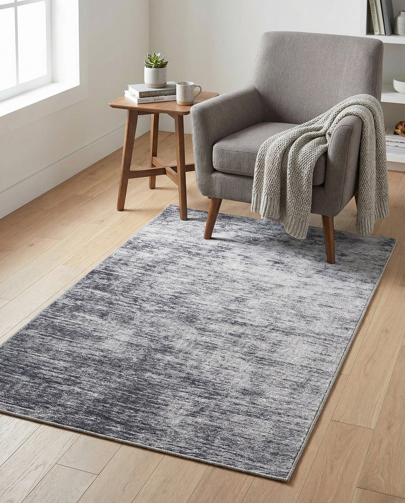 Sahara Essence Collection Area Rug - Oasis (Gray) Rectangle Gray  lifestyle 16