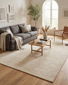 Nordic Loom Geometric Collection Area Rug - Oslo Rectangle Pearl Ivory  lifestyle 80