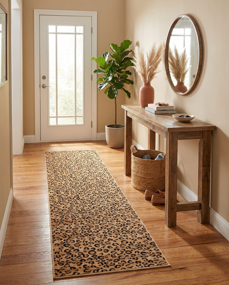 Savannah Sojourn Collection Area Rug -  Mara Runner Light Brown  lifestyle 60
