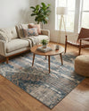 Cascade Range Collection Area Rug - Hood (Navy Blue) Square Navy Blue  lifestyle 69