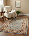 Jaipur Elegance Collection Area Rug -  Nahargarh (Light Blue) Rectangle Light Blue  lifestyle 34