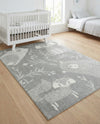 Wonder Tykes Collection Area Rug -  Quirky Rectangle Gray  lifestyle 35