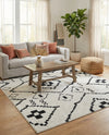 Tangier Treasures Collection Area Rug -  Chefchaouen Rectangle Ivory  lifestyle 14