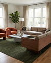 Bloomsbury Elegance Collection Area Rug -  Kensington (Green) Square Green  lifestyle 45