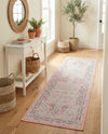 Savannah Series Collection Area Rug - Charleston (Powder Pink) Runner Powder Pink  lifestyle 71