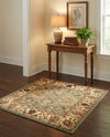 Jaipur Elegance Collection Area Rug -  City Square Light Green  lifestyle 67