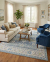 Savannah Series Collection Area Rug -  Beaufort Rectangle French Blue  lifestyle 43
