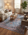 Zahara Oasis Collection Area Rug -  Casablanca Rectangle Blue  lifestyle 19
