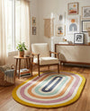 Shepherd's Glen Wool Collection Area Rug - Eldon Oval Multi  lifestyle 36