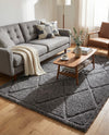 Trellis Haven Collection Area Rug - Havenwood Rectangle Dark Gray  lifestyle 26