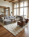 Sahara Berber Wool Collection Area Rug - Marrakesh Rectangle Pure Ivory  lifestyle 38