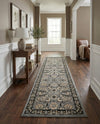 Tabriz Tapestry Collection Area Rug - Sahand (Dark Gray) Runner Dark Gray  lifestyle 55