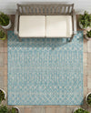 Savannah Pergola Collection Area Rug -  Pergola (Aqua) Square Aqua  lifestyle 40