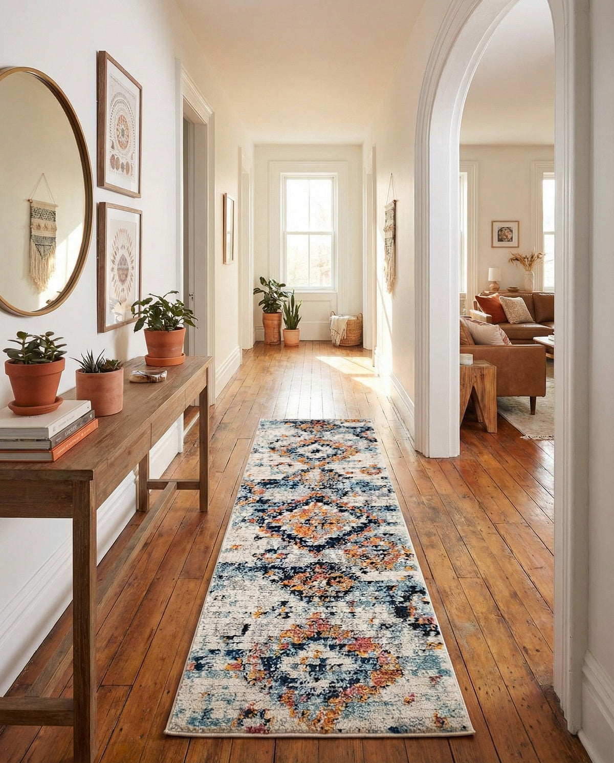 Tangier Treasures Collection Area Rug -  Fez Runner Ivory  lifestyle 83