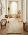 Woolen Sphere Collection Area Rug - Orbsburg (Ivory) Runner Ivory  lifestyle 31