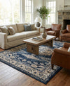 Eden Oasis Collection Area Rug -  Refuge (Dark Blue) Rectangle Dark Blue  lifestyle 19