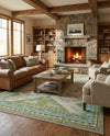 Sedona Vista Collection Area Rug -  Nolina Rectangle Green  lifestyle 37