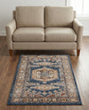 Eden Oasis Collection Area Rug -  Refuge (Blue) Rectangle Blue  lifestyle 24