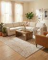 Coastal Manor Collection Area Rug -  Wavecrest Rectangle Beige  lifestyle 42