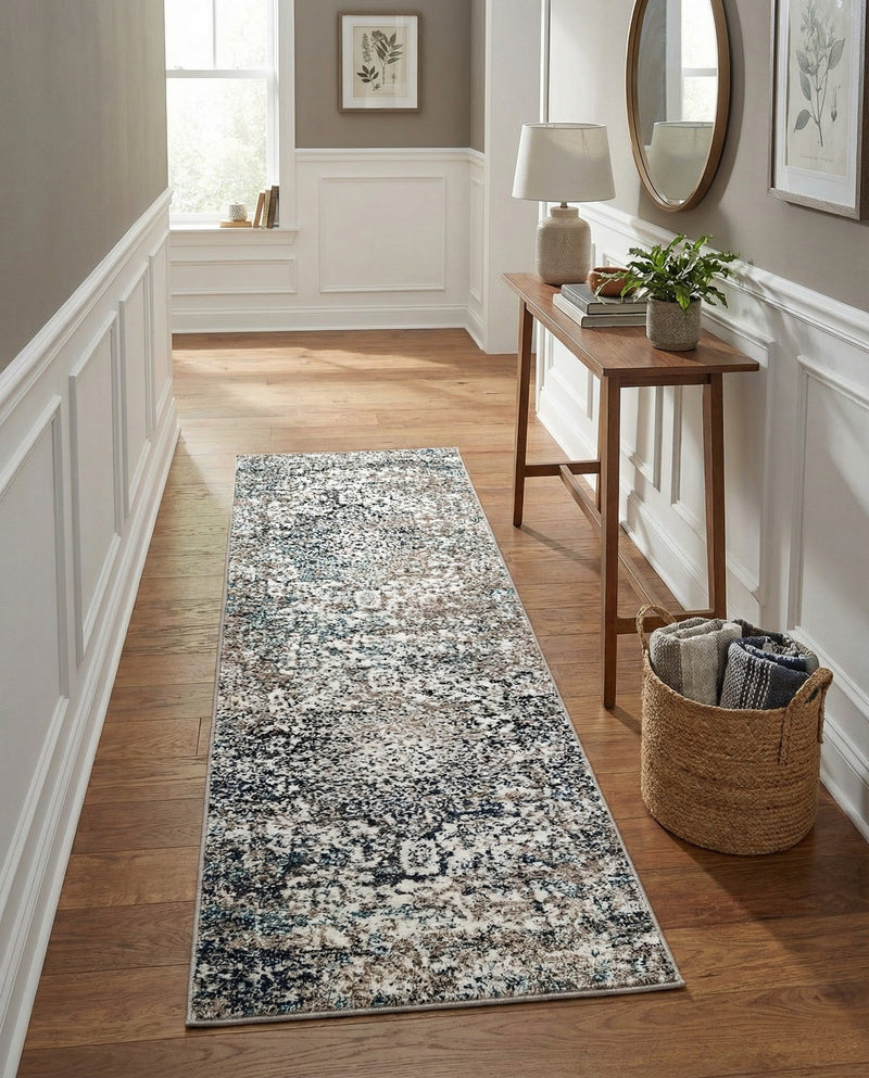 Georgetown Rugs Collection Area Rug - Dupont (Gray) Runner Gray  lifestyle 76