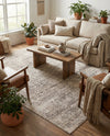 Sanctuary Retreat Collection Area Rug -  Refuge Rectangle Chocolate Brown  lifestyle 36