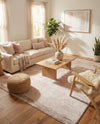 Luminara Sands Collection Area Rug - Elysium (Carnation Pink) Rectangle Carnation Pink  lifestyle 22