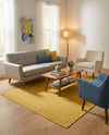 Soho Elegance Collection Area Rug - Chelsea (Gold) Rectangle Gold  lifestyle 10