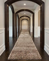 Plush Oasis Collection Area Rug - Serenity (Taupe) Runner Taupe  lifestyle 64